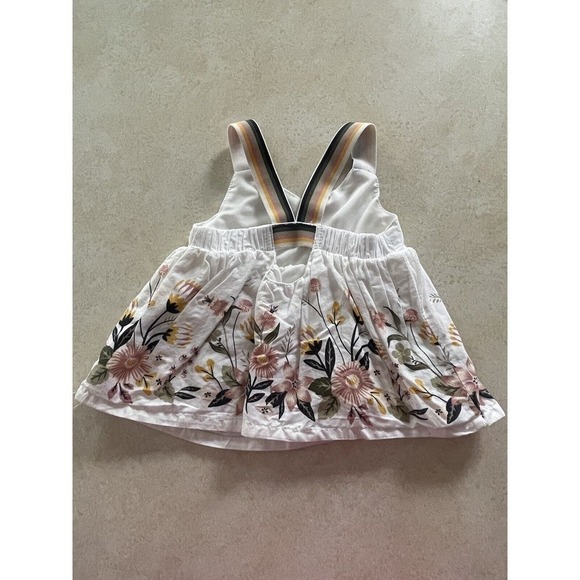 Cynthia Rowley Baby Cotton Floral Lined Sleeveless Dress White Size 6-9 Months - Picture 2 of 6